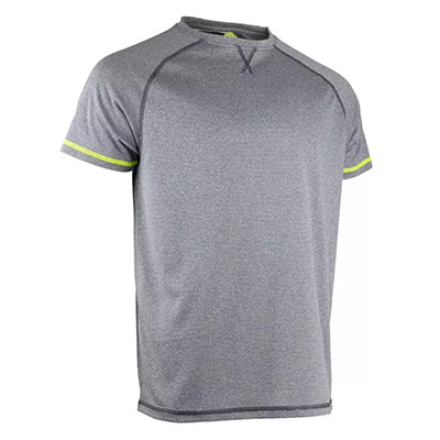 LMA - Tee-shirt Labyrinte manche courte anti UV - Gris acier -taille XL