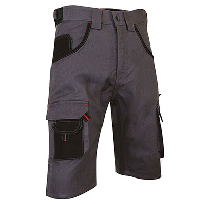 LMA - Bermuda de travail CALCAIRE - gris et noir - taille 54
