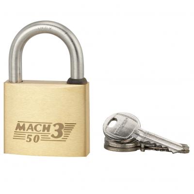 Cadenas MACH 3 inox 50mm + 3 clés