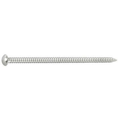 Pointes annelées inox - tête bombée ø 3.35 x L. 50mm - boîte de 5kg
