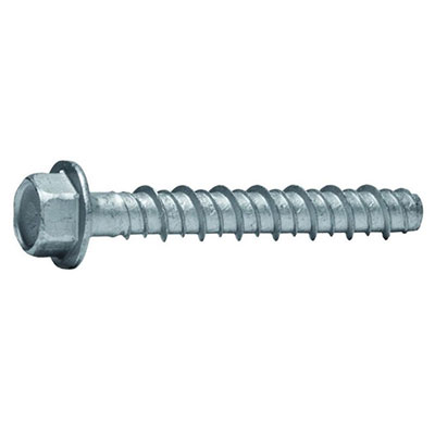 ING - Vis TH-béton zingué - tête hexagonale ø14 x L. 130mm - vendu par 20
