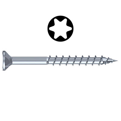 REISSER - Vis bois RETINOX® inox A2 - Torx® - tête fraisée FP ø4 x L. 50mm - vendu par 12
