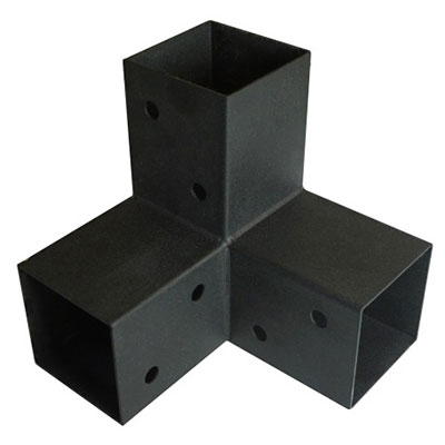 ING - Connecteur express 3 directions galva Ep. 1.5 x l. 162 x L. 165 x H. 72mm - vendu par 4