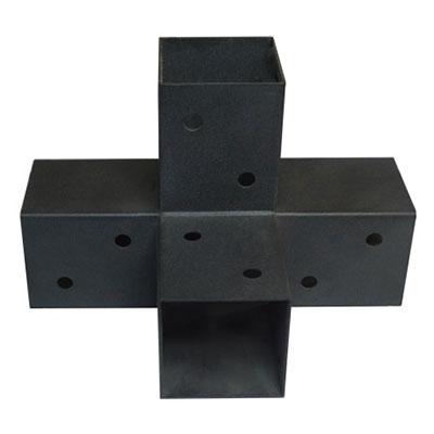 ING - Connecteur express 4 directions galva Ep. 1.5 x l. 266 x L. 326 x H. 122mm - vendu par 4