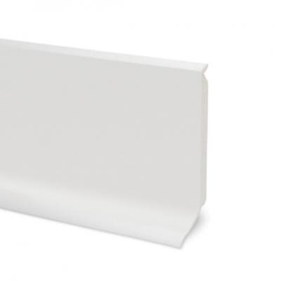 Plinthe PVC semi-rigide - blanc - H. 80mm x L. 2.20m