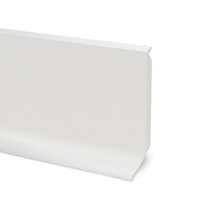 DINAC - Plinthe PVC semi-rigide - blanc - H. 80mm x L. 2.20m