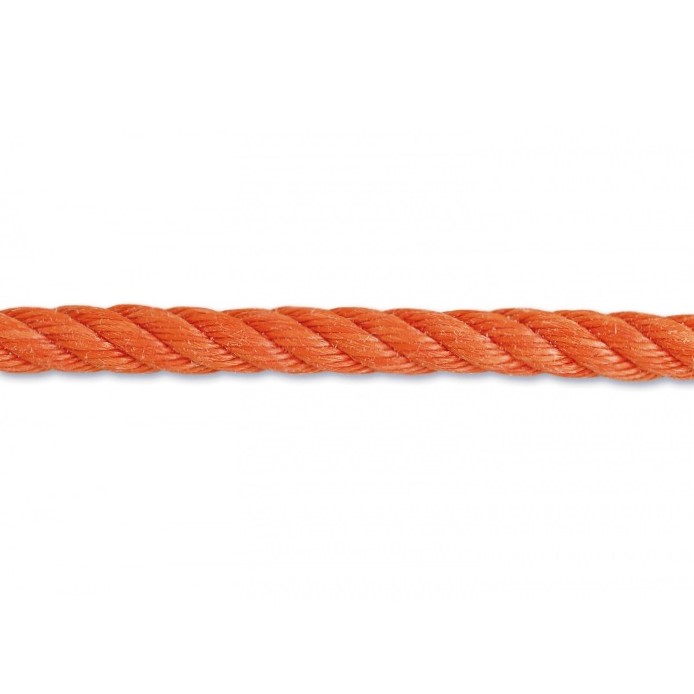 Corde polypropylène ø14mm - corail - bobine de 15m