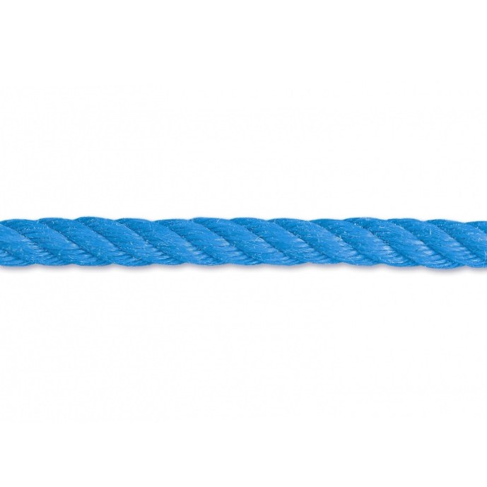 Corde polypropylène ø12mm - bleu - bobine de 7.50m