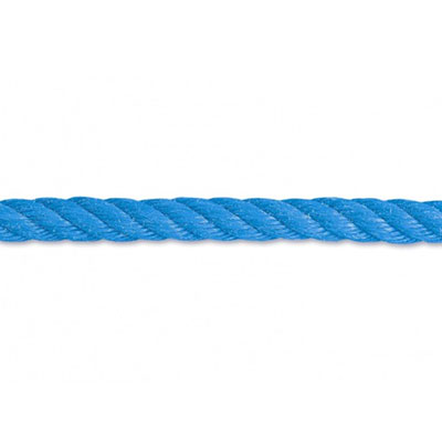 Corde polypropylène ø12mm - bleu - bobine de 7.50m