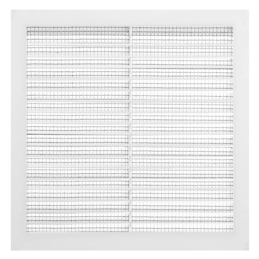 FIRST - Grille VMC carré + moustiquaire PVC - blanc - l. 240 x L. 240 mm