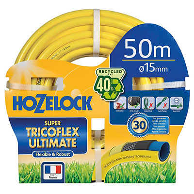 HOZELOCK - Tuyau d'arrosage SUPER TRICOFLEX Ultimate ø15mm x L. 50m