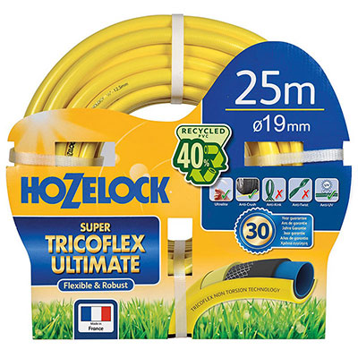 HOZELOCK - Tuyau d'arrosage SUPER TRICOFLEX Ultimate ø19mm x L. 25m