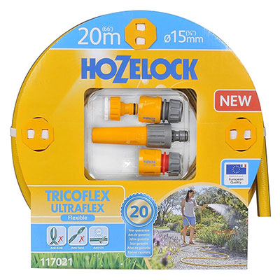 HOZELOCK - Tuyau d'arrosage TRICOFLEX Ultraflex ø15mm x L. 20m + accessoires