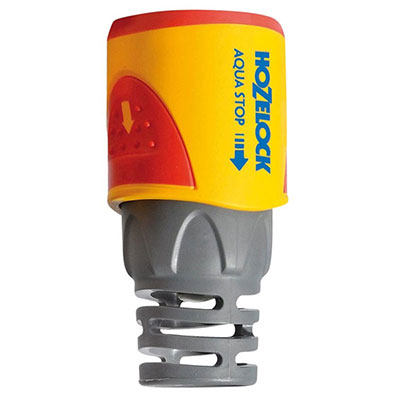 HOZELOCK - Raccord AquaStop Plus plastique pour tuyau d'arrosage ø15-19mm