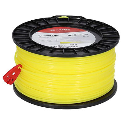 Fil nylon rond - jaune - ø3mm x L. 169m